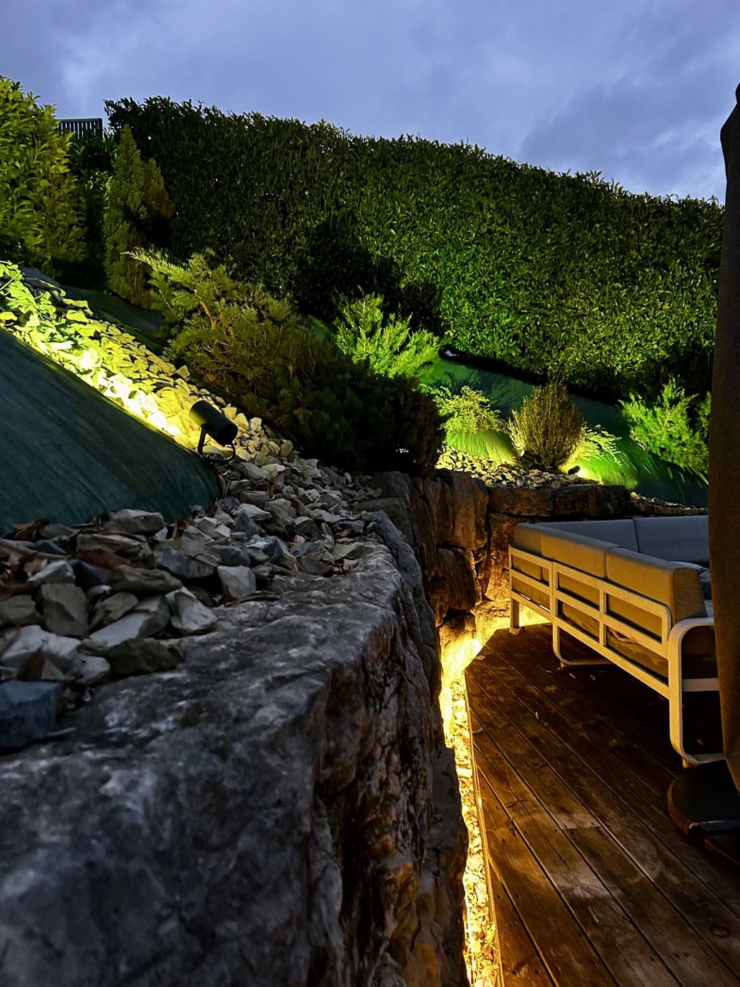 Borne & projecteur d'extérieur, Alpine Lighting, Haute-Savoie